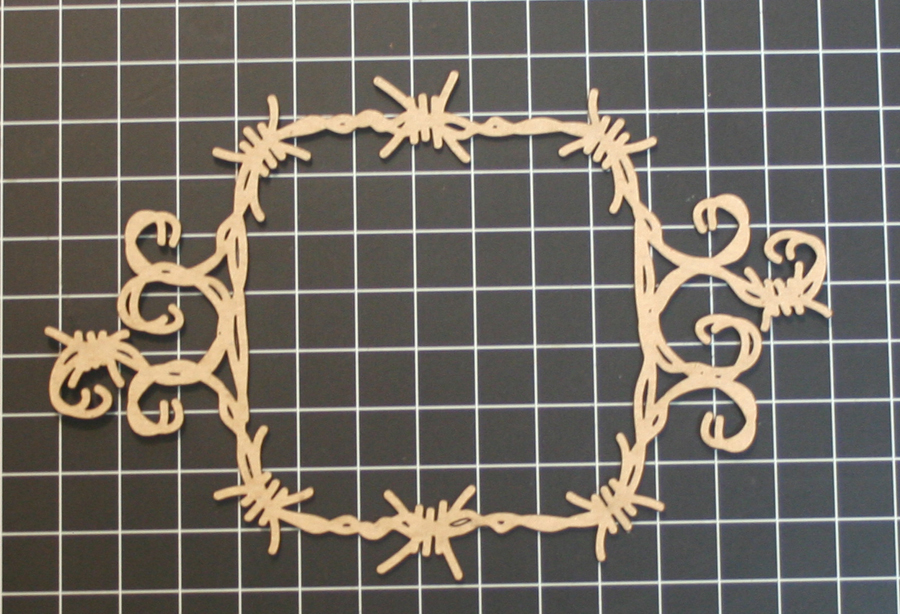 Barbed Wire Deco Frame Square