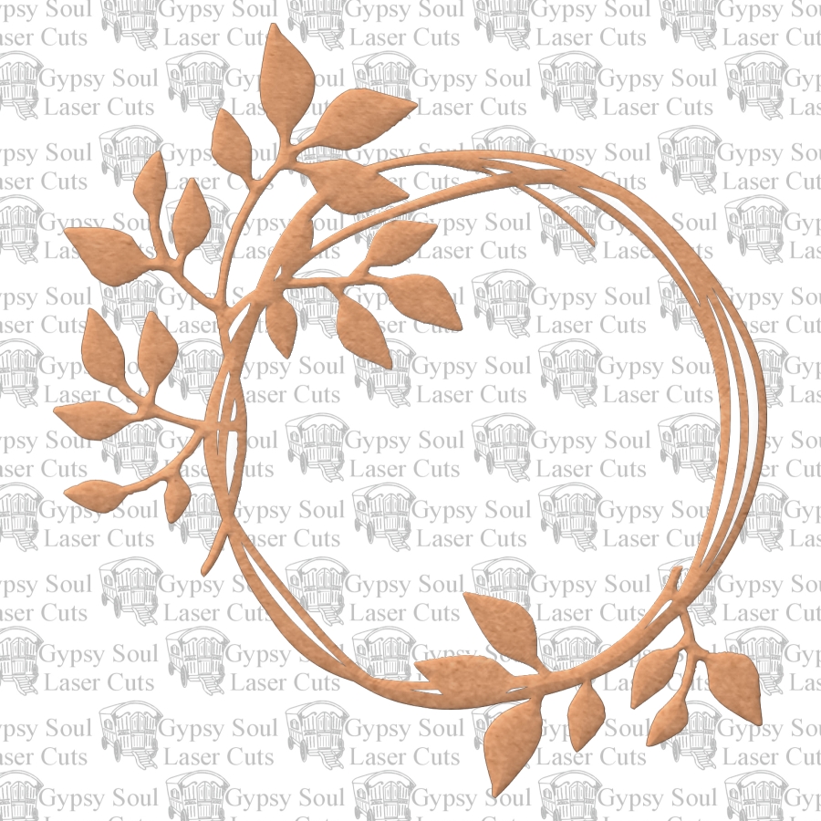 Scribble Frame Leaves - Click Image to Close