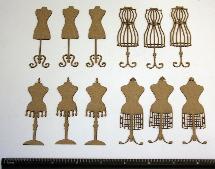 Dressforms 1 Shape Set - Click Image to Close