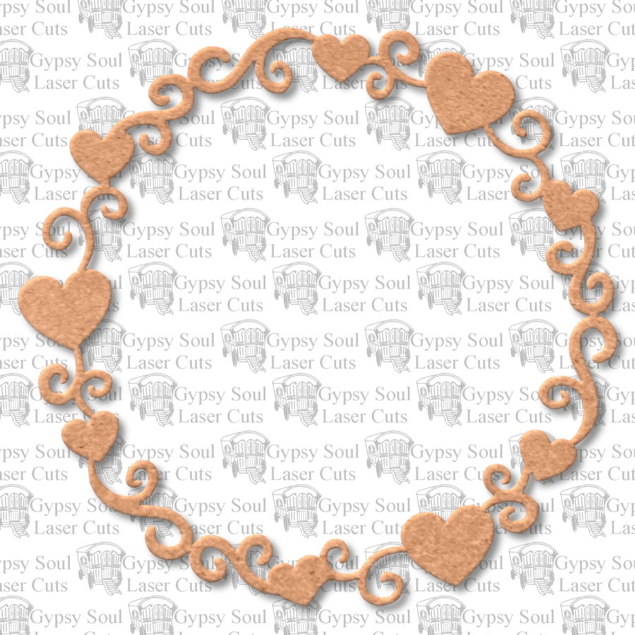 Doodle Hearts Frame - Click Image to Close