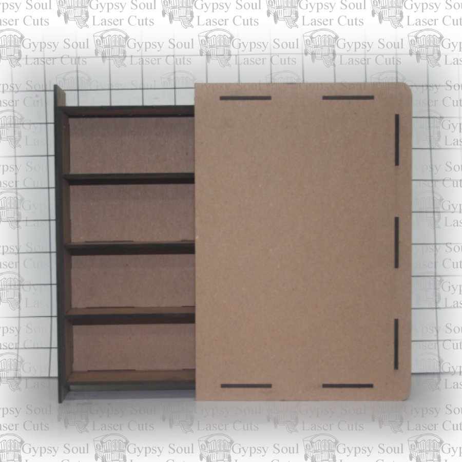 Hidden Drawer Book Box Large with Shelves - Click Image to Close
