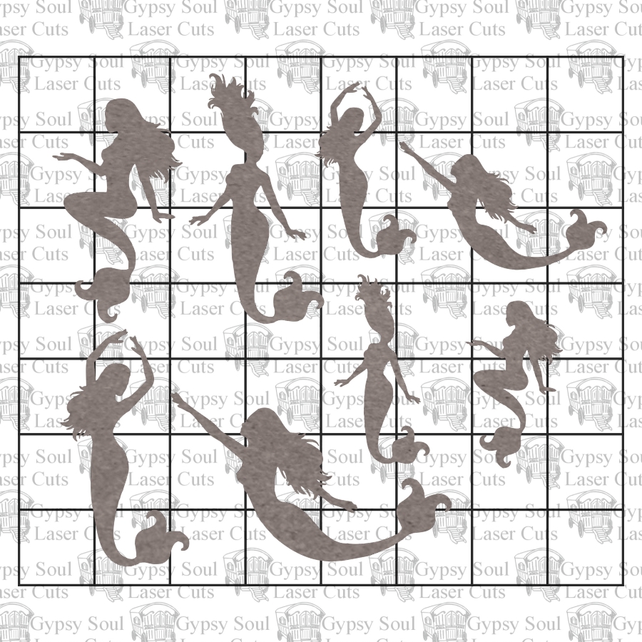 Mermaids Shape Set - Click Image to Close