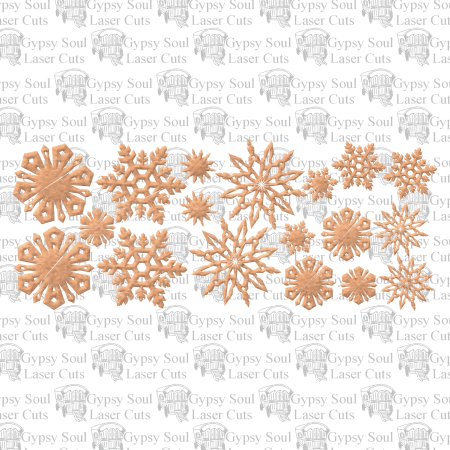 Snowflake Shape Set Minis - Click Image to Close