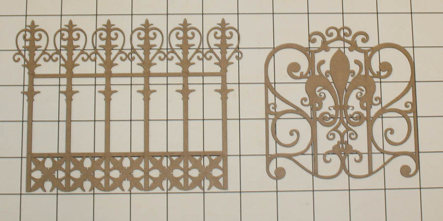 Small Fence and Gate Set - Click Image to Close