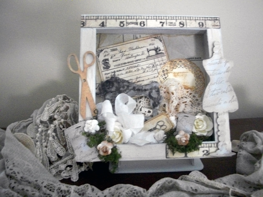 7 by 7 Themed Shadowbox Sewing - Click Image to Close