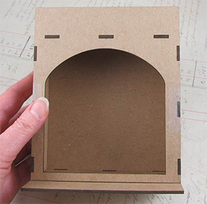 Half Scale Arch Front Room Box - Click Image to Close