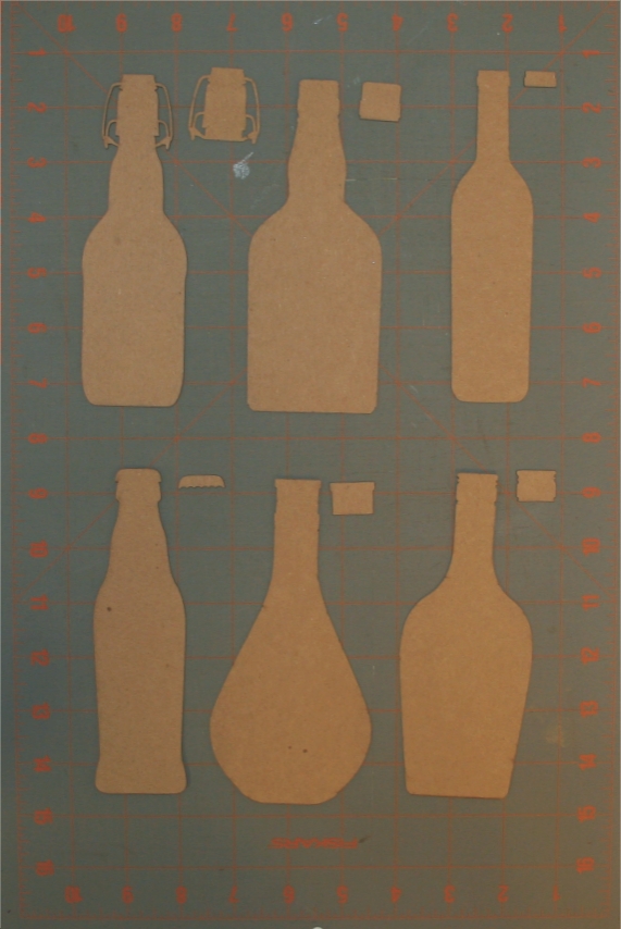 Old Bottles Shape Set - Click Image to Close
